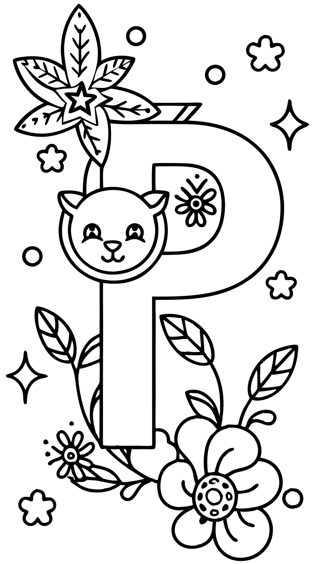 p coloring pages